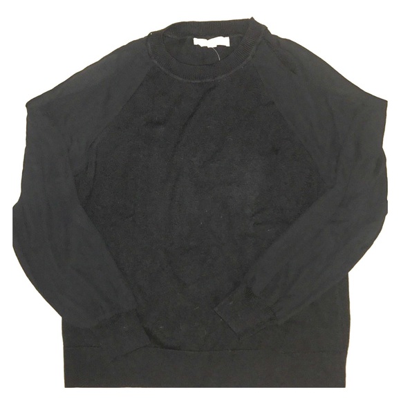 LOFT Black Cold Shoulder Sweater - Picture 2 of 3
